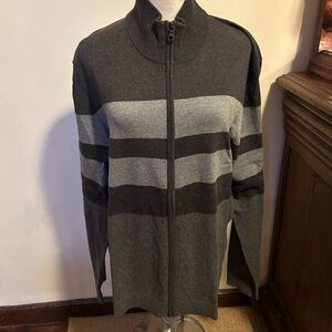 Alfani Men's Black and Gray Sweater